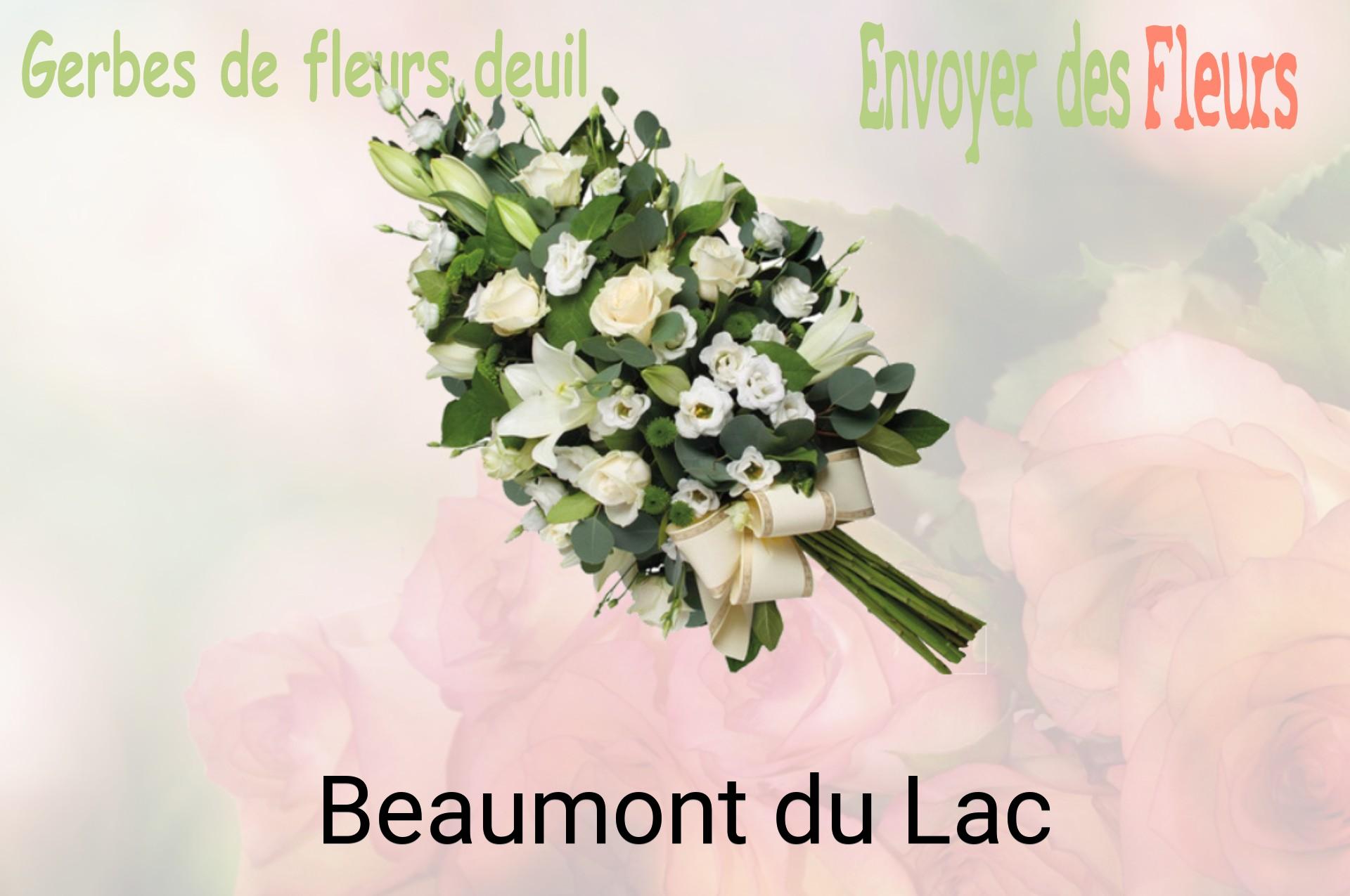 Gerbe de fleurs de deuil livrée à Beaumont-du-Lac